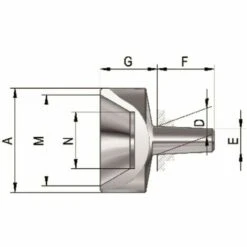 RÃ–HM Auswechselbare Einsätze Für Mitlaufende Zentrierspitzen. Größe 102. A
