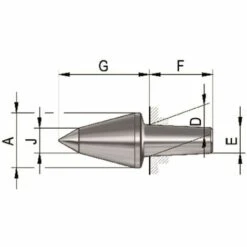 RÖHM Auswechselbare Einsätze Für Mitlaufende Zentrierspitzen. Größe 104. 106. 60°VL