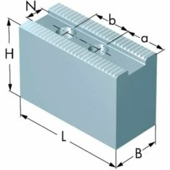 SCHUNK Weiche Aufsatzbacken Stahl Für Größe 315 Mm