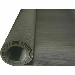 HAUSMARKE Gummi-Feinriefenmatte Schwarz Rolle 10 X 1 M 3 Mm