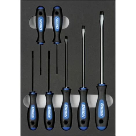 ORION Einlage Best.mit Schlitz-Schraubendreher BxTxH 232x332x31mm Schwarz/grau 1 ORION Einlage Best.mit Schlitz-Schraubendreher BxTxH 232x332x31mm Schwarz/grau