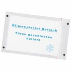 HAUSMARKE Magnettasche Transparent, DIN A5 Mit Druckverschlussband, PVC-Folie
