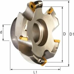 ORION Planmesserkopf 45 Grad 100 Mm Für Wendeschneidpla