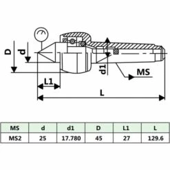 Zentrierspitze MT2 VidaXL -Drechselbänke & Zubehör Verkäufe 26591458 3
