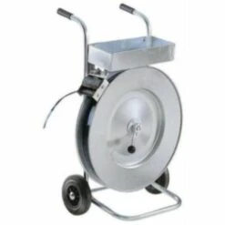 HAUSMARKE Abroller, Fahrbar, Für Stahlband, LängexBreitexHöhe 415x710x1010 Mm