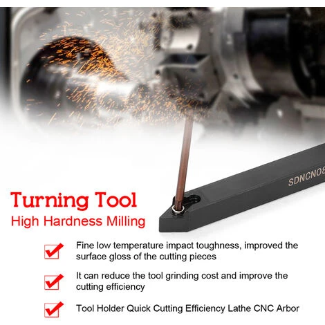 ASUPERMALL 7-Teiliges 8-Mm-Drehwerkzeugset Hochhartender Metalldrehmaschinen-Werkzeugsatz Cnc-Werkzeughalter Mit Klingenschlussel 3 ASUPERMALL 7-Teiliges 8-Mm-Drehwerkzeugset Hochhartender Metalldrehmaschinen-Werkzeugsatz Cnc-Werkzeughalter Mit Klingenschlussel – Bild 3