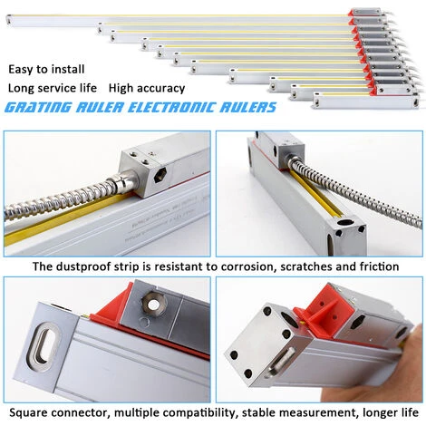 ASUPERMALL Gitterlineal Elektronisches Lineal Optisches Lineal Drehmaschinenfrasmaschinenzubehor Messzubehor Hub 300 Mm 5 ASUPERMALL Gitterlineal Elektronisches Lineal Optisches Lineal Drehmaschinenfrasmaschinenzubehor Messzubehor Hub 300 Mm – Bild 5