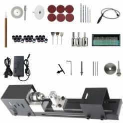 ASUPERMALL Miniatur-Drehmaschine Zum Schleifen, Polieren Und Schneiden Fur Die Holzbearbeitung