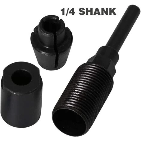 LITZEE Router Spannzangenverlängerung Fräserbohrkronenverlängerung & Trimmen Schneiden Gravur Maschinenverlängerung Holzbearbeitungsfutterhalter Fräser (1/4 Schaft) 3 LITZEE Router Spannzangenverlängerung Fräserbohrkronenverlängerung & Trimmen Schneiden Gravur Maschinenverlängerung Holzbearbeitungsfutterhalter Fräser (1/4 Schaft) – Bild 3