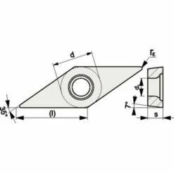 PROMAT Wendeschneidplatte (VCMT110304-M UNI / Inhalt: 10 Stück) - 4000858739 -Drechselbänke & Zubehör Verkäufe 30614724 3