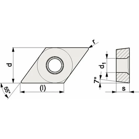 PROMAT Wendeschneidplatte (DNKG150608-AL ALU / Inhalt: 10 Stück) - 4000858950 3 PROMAT Wendeschneidplatte (DNKG150608-AL ALU / Inhalt: 10 Stück) - 4000858950 – Bild 3