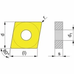PROMAT Wendeschneidplatte (CNMG120408L-HP UNI35 / Links / Inhalt: 10 Stück) - 4000859248 -Drechselbänke & Zubehör Verkäufe 30635969 3