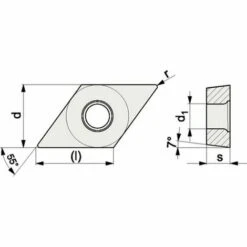 PROMAT Wendeschneidplatte (DCGT11T302-AL N20 / Inhalt: 10 Stück) - 6480004968 6 PROMAT Wendeschneidplatte (DCGT11T302-AL N20 / Inhalt: 10 Stück) - 6480004968 -Drechselbänke & Zubehör Verkäufe 30639337 3
