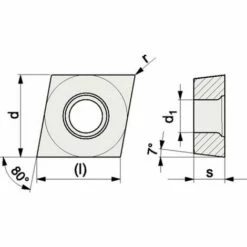 PROMAT Wendeschneidplatte (CCGT09T302-AL N20 / Inhalt: 10 Stück) - 6480005384 6 PROMAT Wendeschneidplatte (CCGT09T302-AL N20 / Inhalt: 10 Stück) - 6480005384 -Drechselbänke & Zubehör Verkäufe 30639345 3