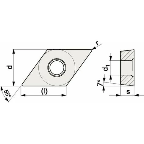 PROMAT Wendeschneidplatte (DNMG150608-R PMK35 / Inhalt: 10 Stück) - 6480012981 3 PROMAT Wendeschneidplatte (DNMG150608-R PMK35 / Inhalt: 10 Stück) - 6480012981 – Bild 3
