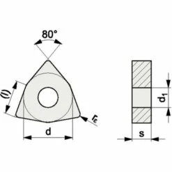 PROMAT Wendeschneidplatte (WNMG080408-R PMK35 / Inhalt: 10 Stück) - 6480013059 -Drechselbänke & Zubehör Verkäufe 30639466 3