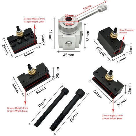 ASUPERMALL Halterwechselwerkzeug Mini-Werkzeug Schnelltour Nach Dem Halter Cutter Kit Schraubensatz Zum Anpacken Von Bohrungen Dekolleté Cle 2 ASUPERMALL Halterwechselwerkzeug Mini-Werkzeug Schnelltour Nach Dem Halter Cutter Kit Schraubensatz Zum Anpacken Von Bohrungen Dekolleté Cle – Bild 2