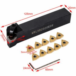ASUPERMALL Halter + 10 Stuck Mwlnr2020K08 Wnmg080404 Hartmetalleinsatze + Drehmaschinenbeugung -Drechselbänke & Zubehör Verkäufe 30945257 3
