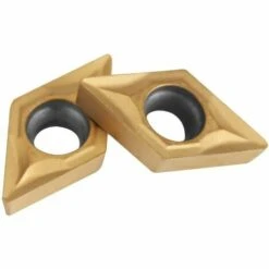 LITZEE Box Mit 10 Stück CNC-Rotationseinsatzklingen Diamantform Hartmetallfräser DCMT070204 US735 DCMT51.51 Stahlgewindedrehwerkzeug Für Drehmaschinen, Fräsmaschinen