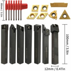 HAPPYSHOPPING 21PCS Multifunktions-VHM-Einsätze Halter Bohrstange Mit Schlüsseln Für Drehmaschine Drehwerkzeuge -Drechselbänke & Zubehör Verkäufe 34212443 4