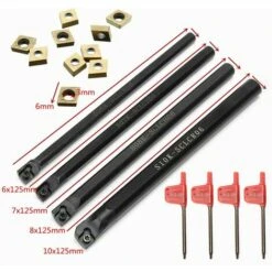 MOHOO CCMT060204-HM 6/7/8/10mm Wendeschneidplatten SCLCR06 Drehbank Bohrstangenschlüssel Drehwerkzeughalter -Drechselbänke & Zubehör Verkäufe 36863882 5