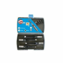 Leman - Coffret 4 Bedanes Carres + Meches L.U.70 Queue D.15.9mm