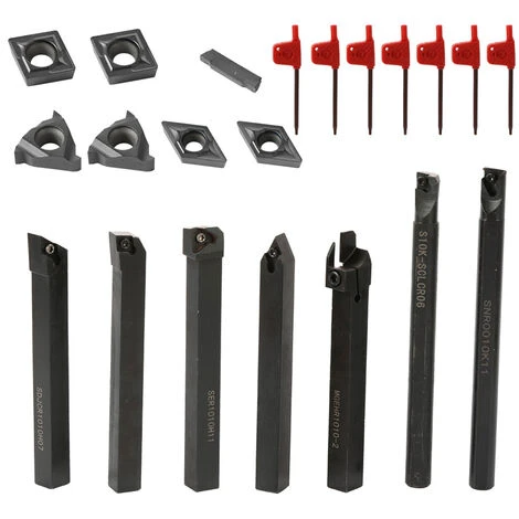 HAPPYSHOPPING 21pcs Multifunktions-Hartmetall-Einsätze Die Bohrstange Werkzeughalter Mit Rundem Schlüsselwerkzeug 1 HAPPYSHOPPING 21pcs Multifunktions-Hartmetall-Einsätze Die Bohrstange Werkzeughalter Mit Rundem Schlüsselwerkzeug