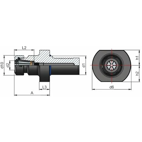 EROGLU Spannzangenhalter E4 - 30 X ER 25 2-16 Mm 2 EROGLU Spannzangenhalter E4 - 30 X ER 25 2-16 Mm – Bild 2