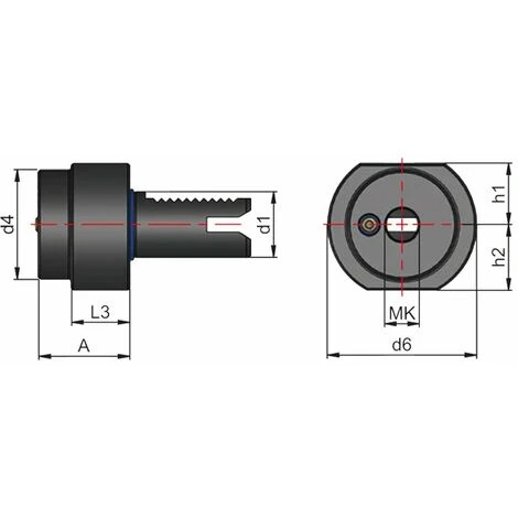 EROGLU Bohrerhalter F1 VDI 40 X MK 1 2 EROGLU Bohrerhalter F1 VDI 40 X MK 1 – Bild 2