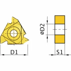 Optimum HM-Ersatzwendeplatten ISO 16ER AG60, 3441703