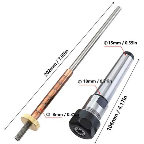 ECHOO Drehfutter, Stahlstift Drehfutter Drehwerkzeuge Drehteile Mechanisches Zubehör Für Die Holzbearbeitung (Kegelschaft) 2 ECHOO Drehfutter, Stahlstift Drehfutter Drehwerkzeuge Drehteile Mechanisches Zubehör Für Die Holzbearbeitung (Kegelschaft) – Bild 2
