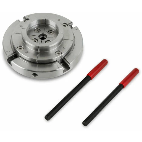 EBERTH 125 Mm Vierbackenfutter Selbstzentrierend Drehfutter Chuck Spannfutter Kraftspannfutter 2 EBERTH 125 Mm Vierbackenfutter Selbstzentrierend Drehfutter Chuck Spannfutter Kraftspannfutter – Bild 2