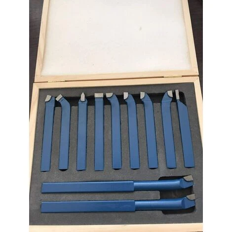 HIASDFLS 11 Stücke Hartmetallbestückte Drehmaschine Drehwerkzeuge Metallschneidwerkzeug Bits Set 5 HIASDFLS 11 Stücke Hartmetallbestückte Drehmaschine Drehwerkzeuge Metallschneidwerkzeug Bits Set – Bild 5