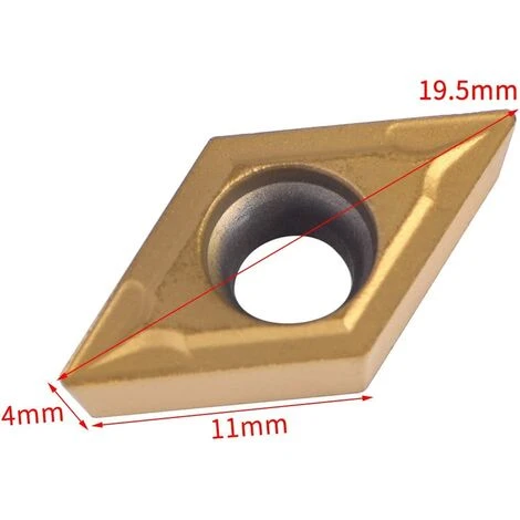 BARES Set Of 10pcs Diamond Shape Rotary Insert Blades CNC Carbide Cutters DCMT11T304-HM YBC251 Turning Threading Tool For Steel Finishing For Lathes, Milling Machines 2 BARES Set Of 10pcs Diamond Shape Rotary Insert Blades CNC Carbide Cutters DCMT11T304-HM YBC251 Turning Threading Tool For Steel Finishing For Lathes, Milling Machines – Bild 2