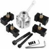 BARES Quick Change Tool Lathe Tool Holder Mini CNC Quick Change Lathe Holder With Knife Holder Screw Wrench For Lathe Drill