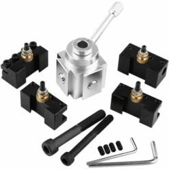 BARES Quick Change Tool Lathe Tool Holder Mini CNC Quick Change Lathe Holder With Knife Holder Screw Wrench For Lathe Drill