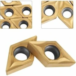 BARES Set Of 10pcs Rotary Insert Blades CNC Diamond Shape Carbide Cutters DCMT070204 US735 DCMT51.51 Steel Threading Turning Tool For Lathes, Milling Machines 9 BARES Set Of 10pcs Rotary Insert Blades CNC Diamond Shape Carbide Cutters DCMT070204 US735 DCMT51.51 Steel Threading Turning Tool For Lathes, Milling Machines -Drechselbänke & Zubehör Verkäufe 59041510 5