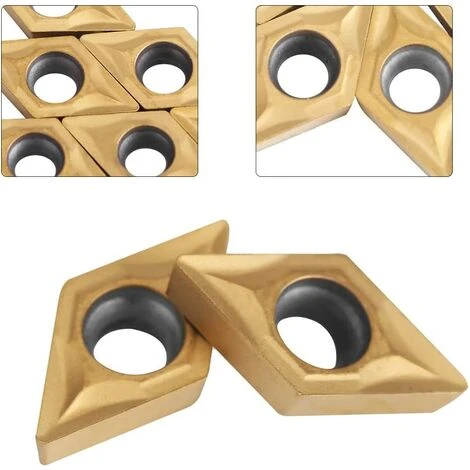 BARES Set Of 10pcs Rotary Insert Blades CNC Diamond Shape Carbide Cutters DCMT070204 US735 DCMT51.51 Steel Threading Turning Tool For Lathes, Milling Machines 5 BARES Set Of 10pcs Rotary Insert Blades CNC Diamond Shape Carbide Cutters DCMT070204 US735 DCMT51.51 Steel Threading Turning Tool For Lathes, Milling Machines – Bild 5