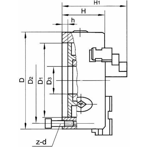 PRŽäZISIONS 3 BACKENFUTTER 80 MM DREIBACKENFUTTER DREHBANKFUTTER FERVI M049/080 2 PRŽäZISIONS 3 BACKENFUTTER 80 MM DREIBACKENFUTTER DREHBANKFUTTER FERVI M049/080 – Bild 2