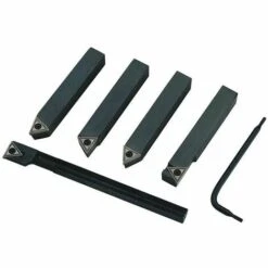 DREHSTAHL-SATZ DREHMEIŽƒEL-SET 5-TEILIG MIT WENDEPLATTEN 10x10 8x8 MM FERVI B007/10