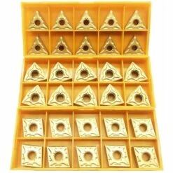 DONTODENT 30 Stück CNMG 431 + WNMG 431 + TNMG 331 CNC-Drehwerkzeug, Drehbar, Massives Hartmetall
