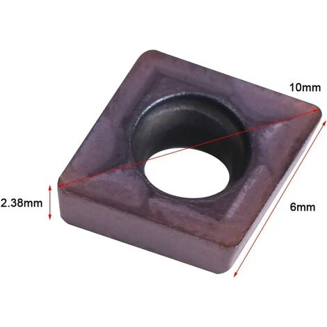 TINOR Hartmetalleinsätze, 10 Stück CNC-Hartmetalldreheinsätze Klinge, Drehwerkzeug, CCMT060204 VP15TF, Mit Box, Zur Bearbeitung Von Gewöhnlichem Stahl Und Ordi-Edelstahl 2 TINOR Hartmetalleinsätze, 10 Stück CNC-Hartmetalldreheinsätze Klinge, Drehwerkzeug, CCMT060204 VP15TF, Mit Box, Zur Bearbeitung Von Gewöhnlichem Stahl Und Ordi-Edelstahl – Bild 2