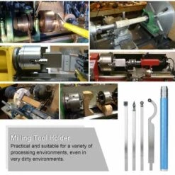 LIFCAUSAL 12 Teile / Satz Hohe Härte Metall Drehmaschine Drehwerkzeug Kit Bohrstangenhalter Set Für Die Verarbeitung Von Stahlteilen Handholzbearbeitungswerkzeug -Drechselbänke & Zubehör Verkäufe 66373607 4