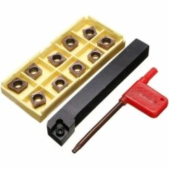 MONLY SCLCR1212H09 12 X 100 Mm Drehbank-Drehwerkzeughalter Mit 10 CCMT09T304-PM Hartmetalleinsätzen