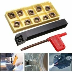 MONLY SCLCR1212H09 12 X 100 Mm Drehbank-Drehwerkzeughalter Mit 10 CCMT09T304-PM Hartmetalleinsätzen -Drechselbänke & Zubehör Verkäufe 66479994 4