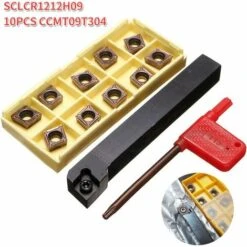 MONLY SCLCR1212H09 12 X 100 Mm Drehbank-Drehwerkzeughalter Mit 10 CCMT09T304-PM Hartmetalleinsätzen -Drechselbänke & Zubehör Verkäufe 66479994 5