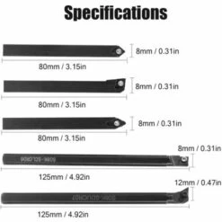 MONLY Satz Von 5 Wendeschneidplatten-Drehmeißelhaltern Mit 8 Mm Schaft Mit 5 Klingen DCMT070204 -Drechselbänke & Zubehör Verkäufe 68760378 4